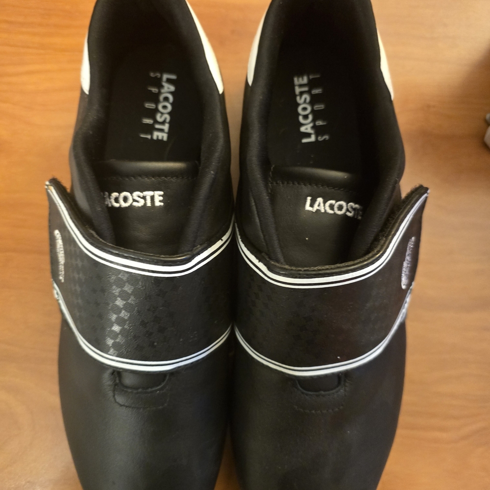 Lacoste Black Sneakers with White Accents